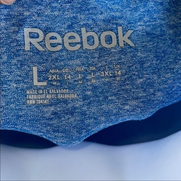 Reebok Blue V Top workout Running Size Large gym running - Picture 3 of 8